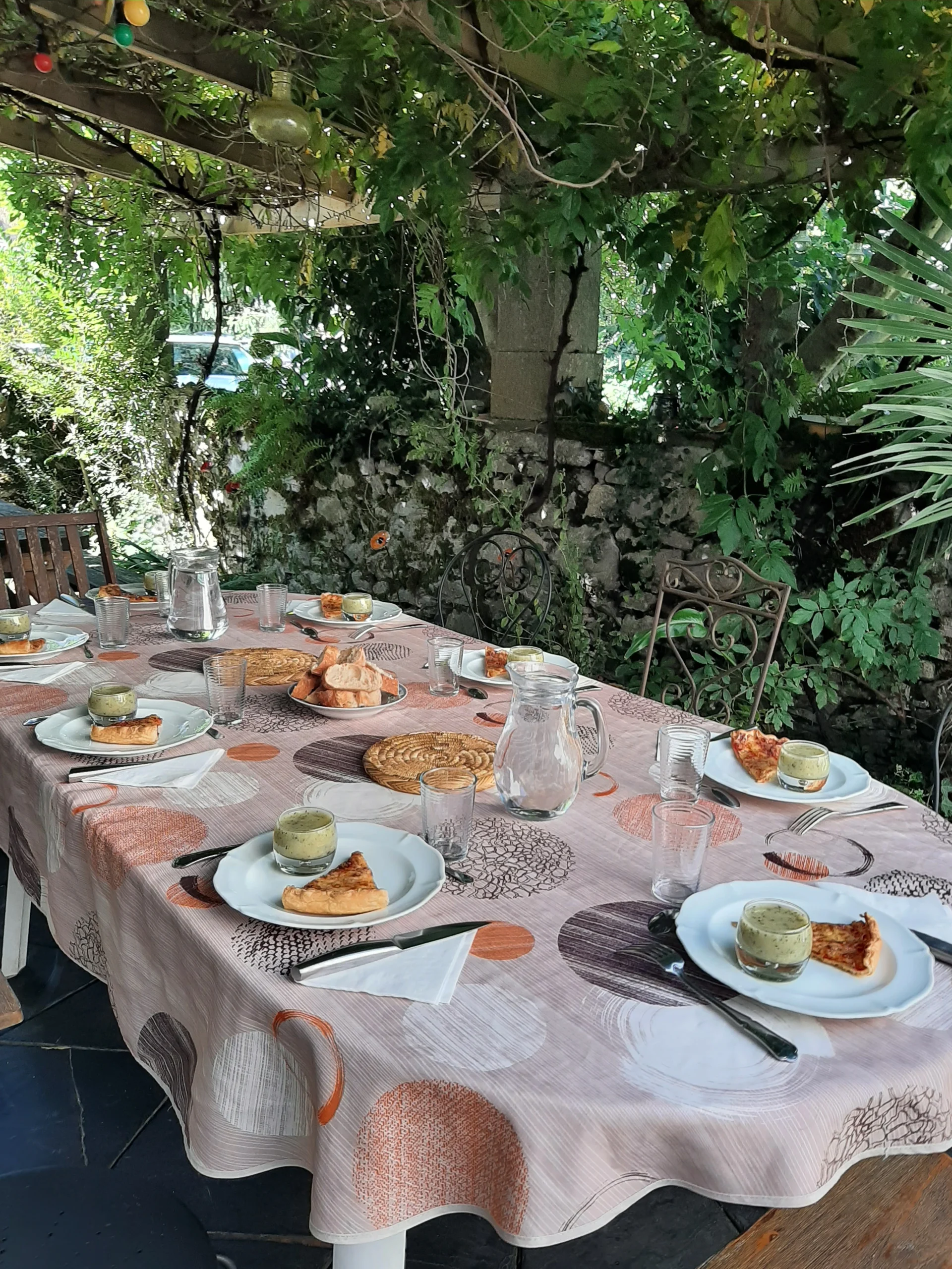 Repas dehors pour location salle